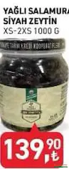 TARIM KREDİ YAĞLI SALAMURA SİYAH ZEYTİN 1000 G fiyat ve kampanya bilgisi